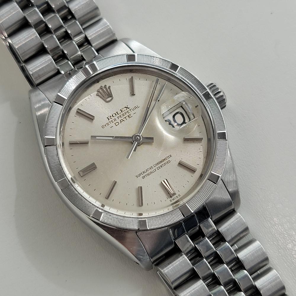 Rolex Oyster Perpetual Date Ref 1501 Herren Automatik 1960er Jahre Alle Original RA675 im Zustand „Hervorragend“ im Angebot in Beverly Hills, CA