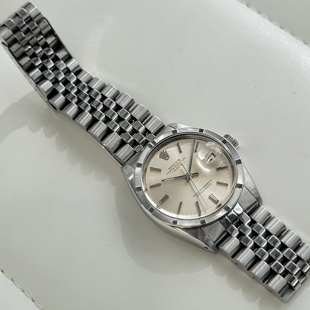 Rolex Oyster Perpetual Date Ref 1501 Herren Automatik 1960er Jahre Alle Original RA675 im Angebot 4