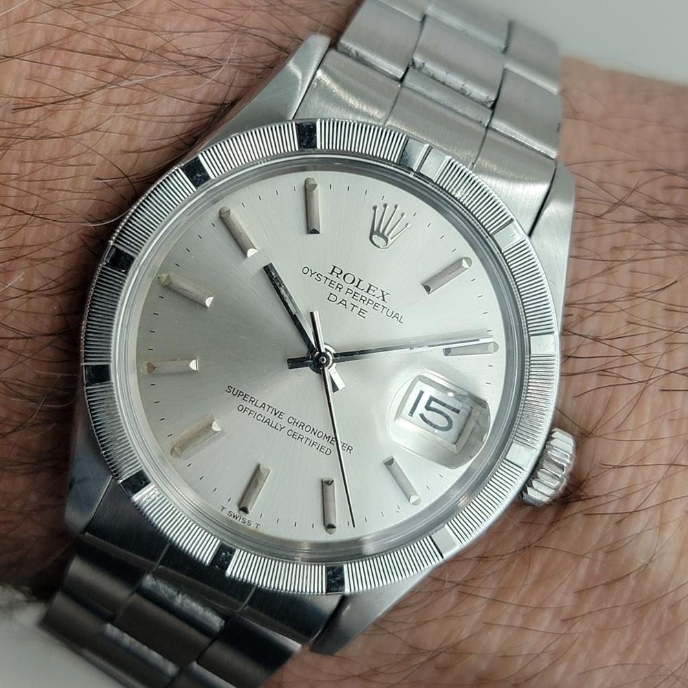 Rolex Oyster Perpetual Date Ref 1501 Mens Automatic 1970s All Original RA605 en vente 10
