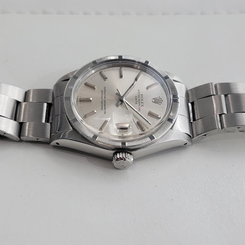 Rolex Oyster Perpetual Date Ref 1501 Mens Automatic 1970s All Original RA605 en vente 1