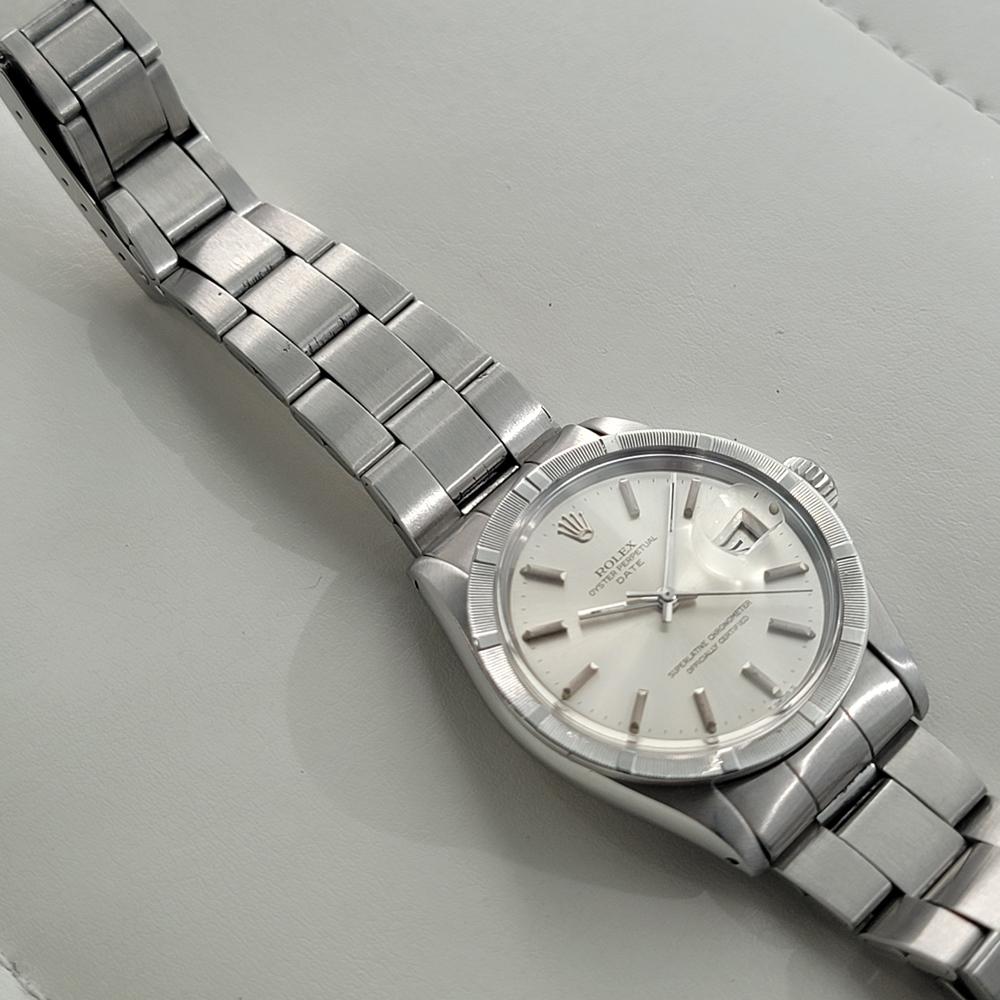 Rolex Oyster Perpetual Date Ref 1501 Mens Automatic 1970s All Original RA605 en vente 3