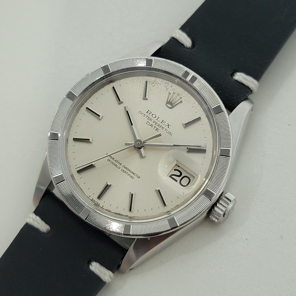 Rolex Oyster Perpetual Date Ref 1501 Mens Vintage Automatic 1960s RA599B For Sale 2