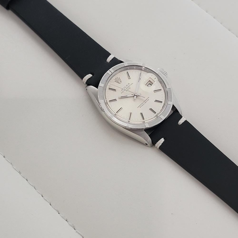 Rolex Oyster Perpetual Date Ref 1501 Mens Vintage Automatic 1960s RA599B For Sale 3