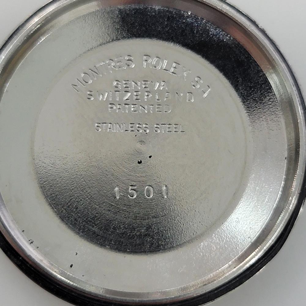 Rolex Oyster Perpetual Date Ref 1501 Mens Vintage Automatic 1970s RA597B For Sale 8