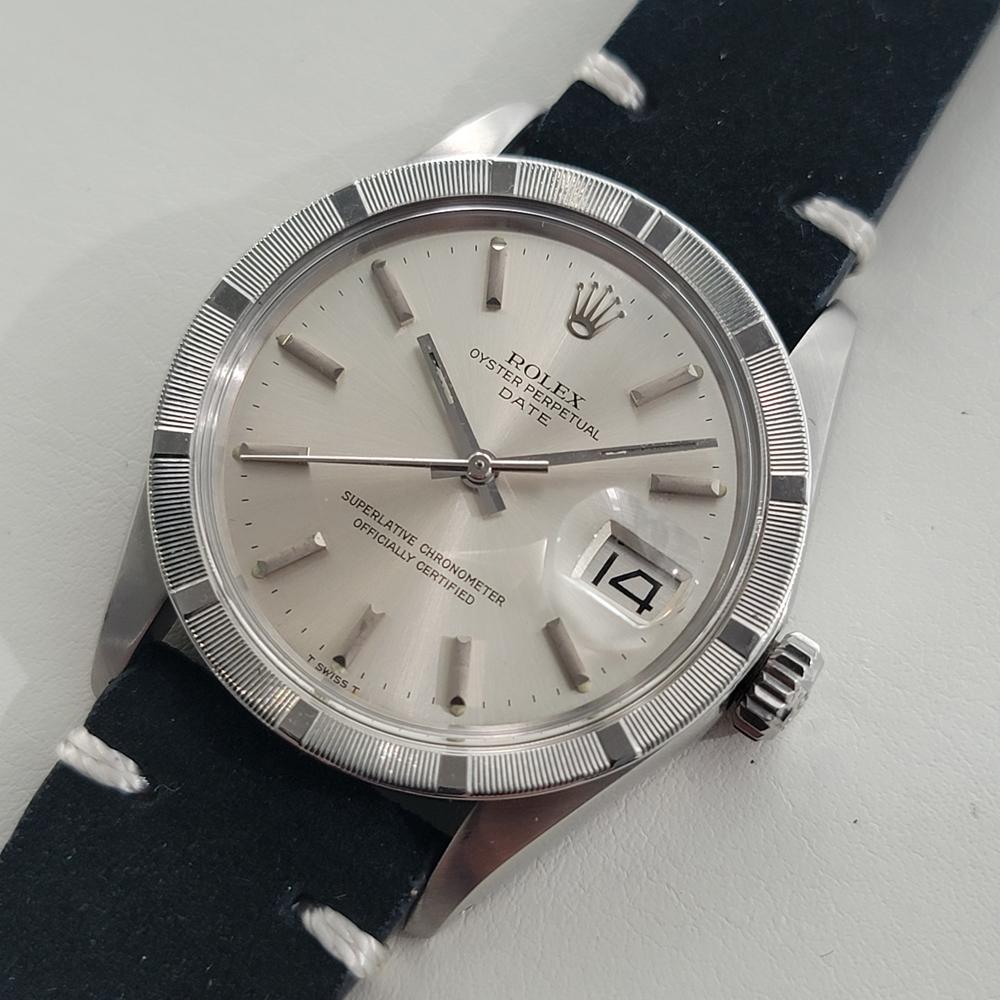 Men's Rolex Oyster Perpetual Date Ref 1501 Mens Vintage Automatic 1970s RA597B For Sale
