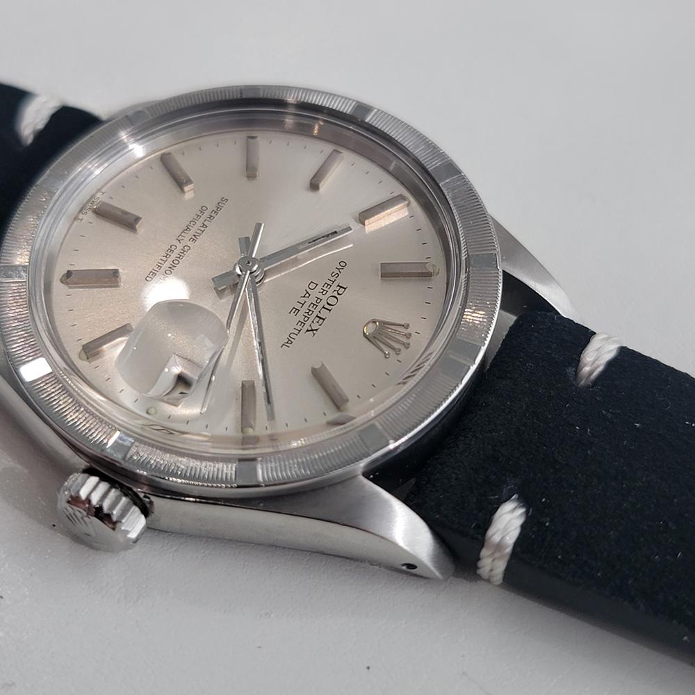 Rolex Oyster Perpetual Date Ref 1501 Mens Vintage Automatic 1970s RA597B For Sale 2