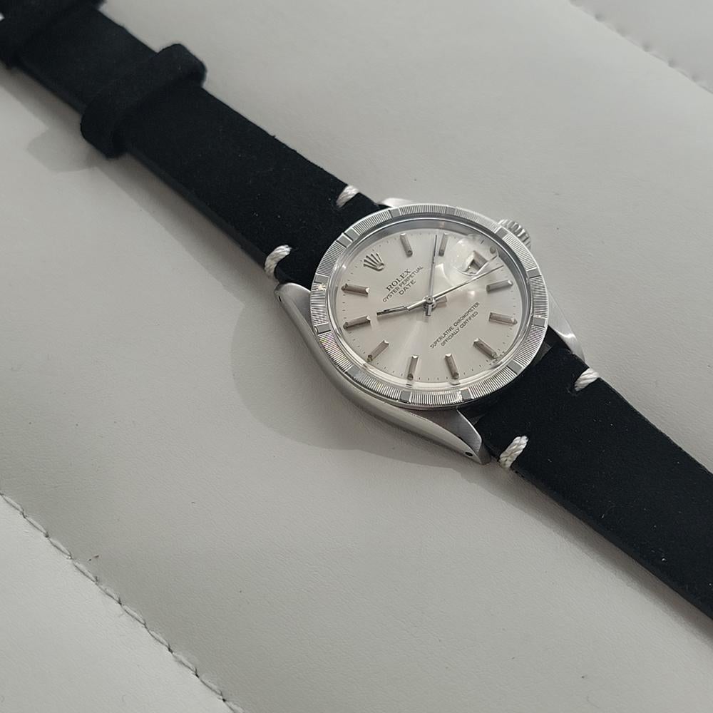 Rolex Oyster Perpetual Date Ref 1501 Mens Vintage Automatic 1970s RA597B For Sale 3