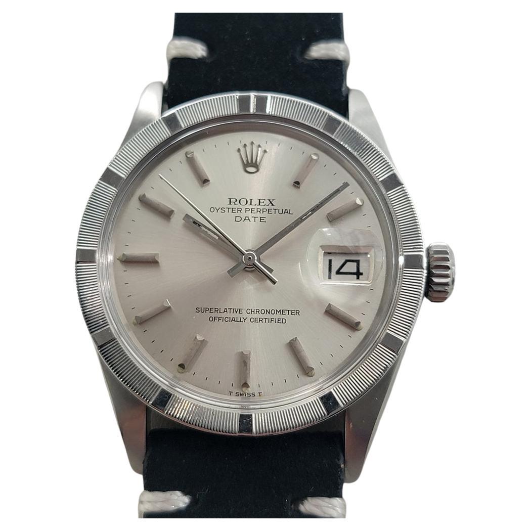Rolex Oyster Perpetual Date Ref 1501 Mens Vintage Automatic 1970s RA597B For Sale