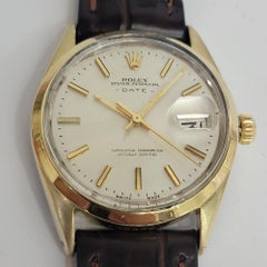 Rolex Oyster Perpetual Date Ref 1550 34mm 1970s Mens Gold-Capped Automatic RA779