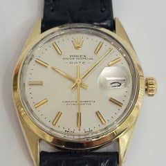 Rolex Oyster Perpetual Date Ref 1550 34mm 1970s Mens Gold-Capped Automatic RA779