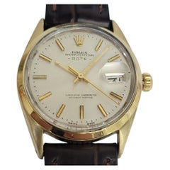 Rolex Oyster Perpetual Date Ref 1550 34mm 1970s Mens Gold-Capped Automatic RA779
