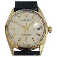 Rolex Oyster Perpetual Date Ref 1550 34mm 1970s Mens Gold-Capped Automatic RA779