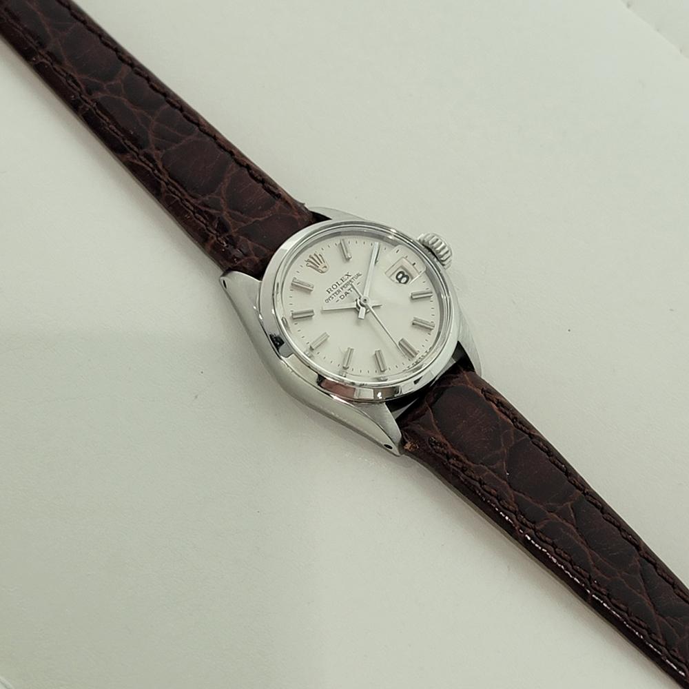 Rolex Oyster Perpetual Date Ref 6516 25mm Ladies Automatic 1960s Luxury RA500B For Sale 2