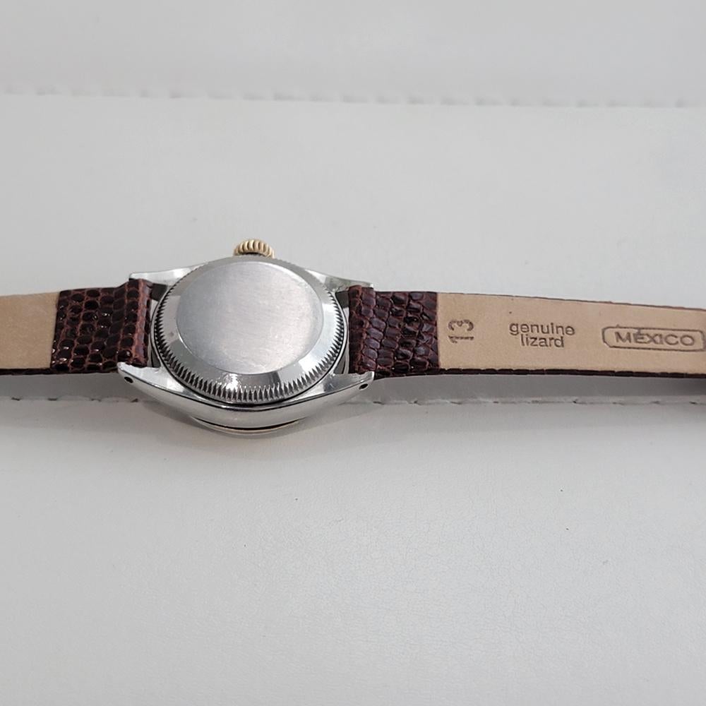 Rolex Oyster Perpetual Date Ref 6517 25mm Ladies 18K SS Automatics 1960s RA583 en vente 5