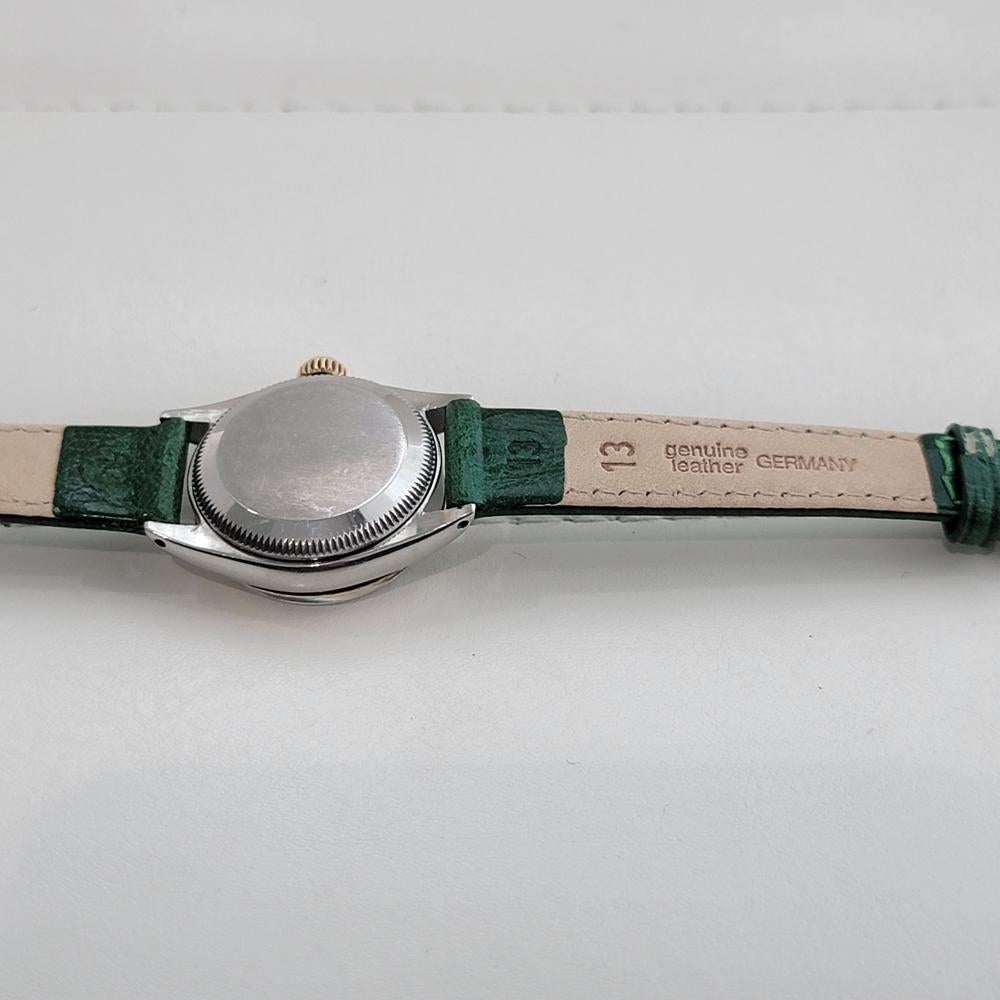 Rolex Oyster Perpetual Date Ref 6517 25mm Ladies 18K SS Automatic 1960s RA583B For Sale 6