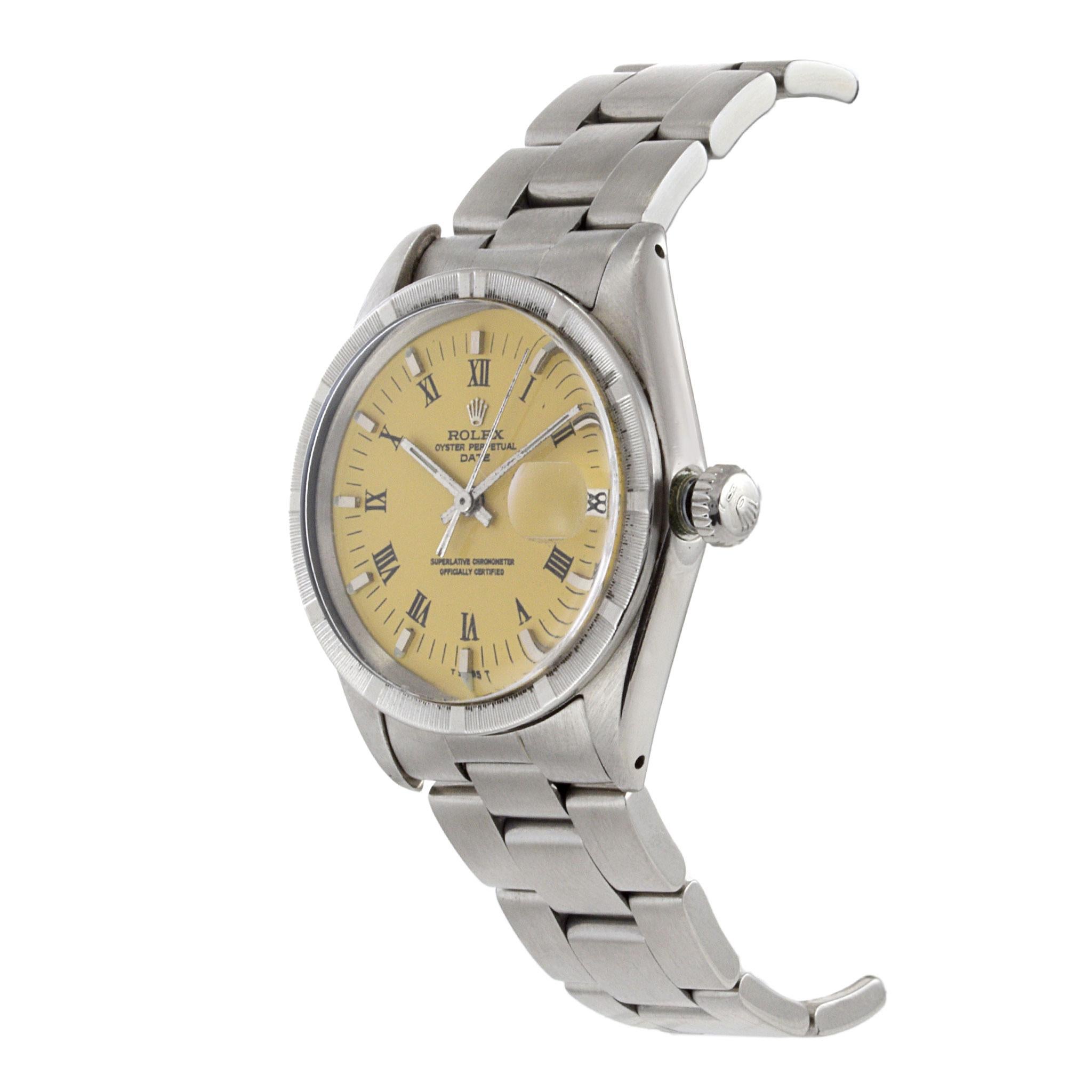 Rolex Oyster Perpetual Date Referenz 1500 im Zustand „Gut“ im Angebot in New York, NY