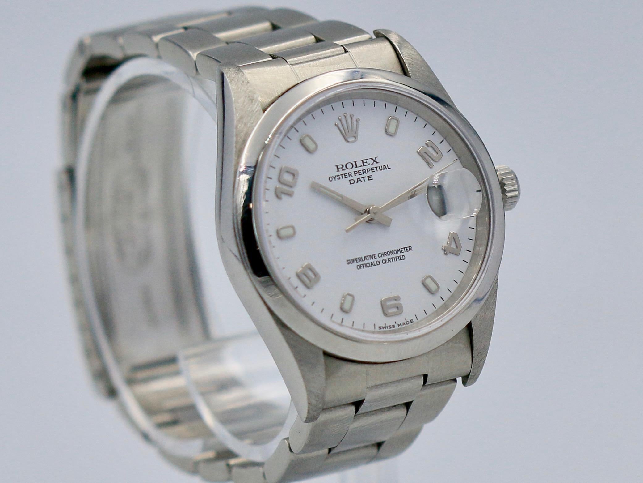 Rolex Oyster Perpetual Date reference 15200 diameter 34mm Watch 3