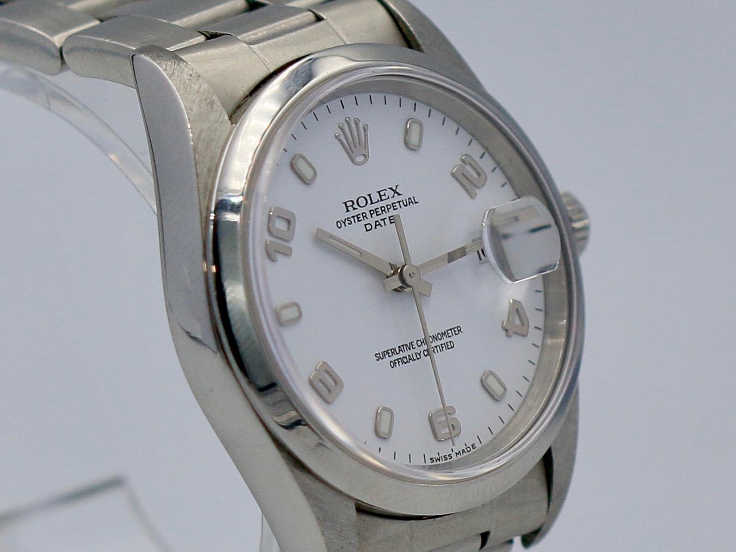 Rolex Oyster Perpetual Date reference 15200 diameter 34mm Watch 6