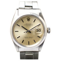 Rolex Oyster Perpetual Date Silver Dial 1500 Automatic Watch w/ Papers, 1969