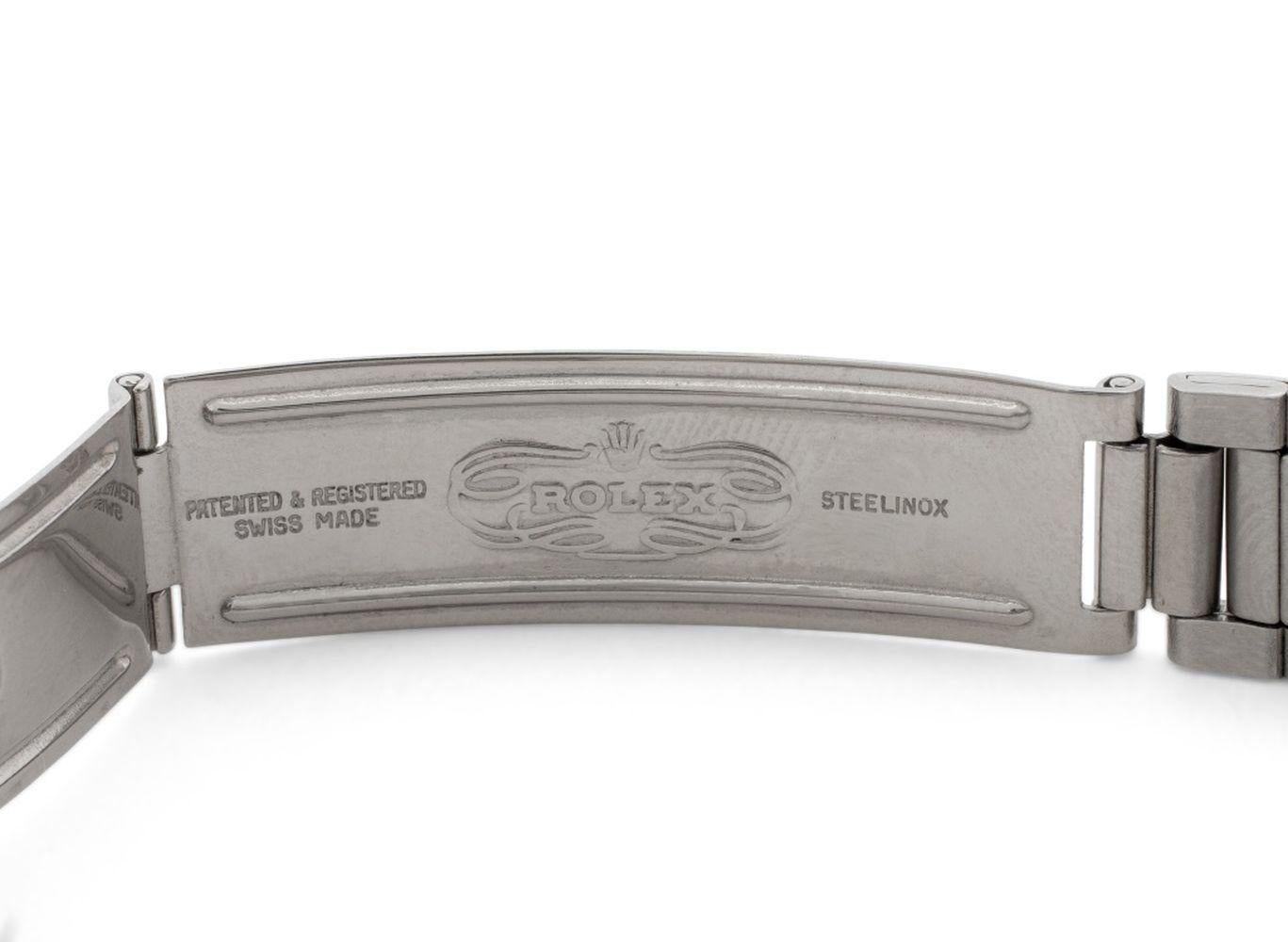 Rolex Oyster Perpetual Date in acciaio inossidabile in vendita 4