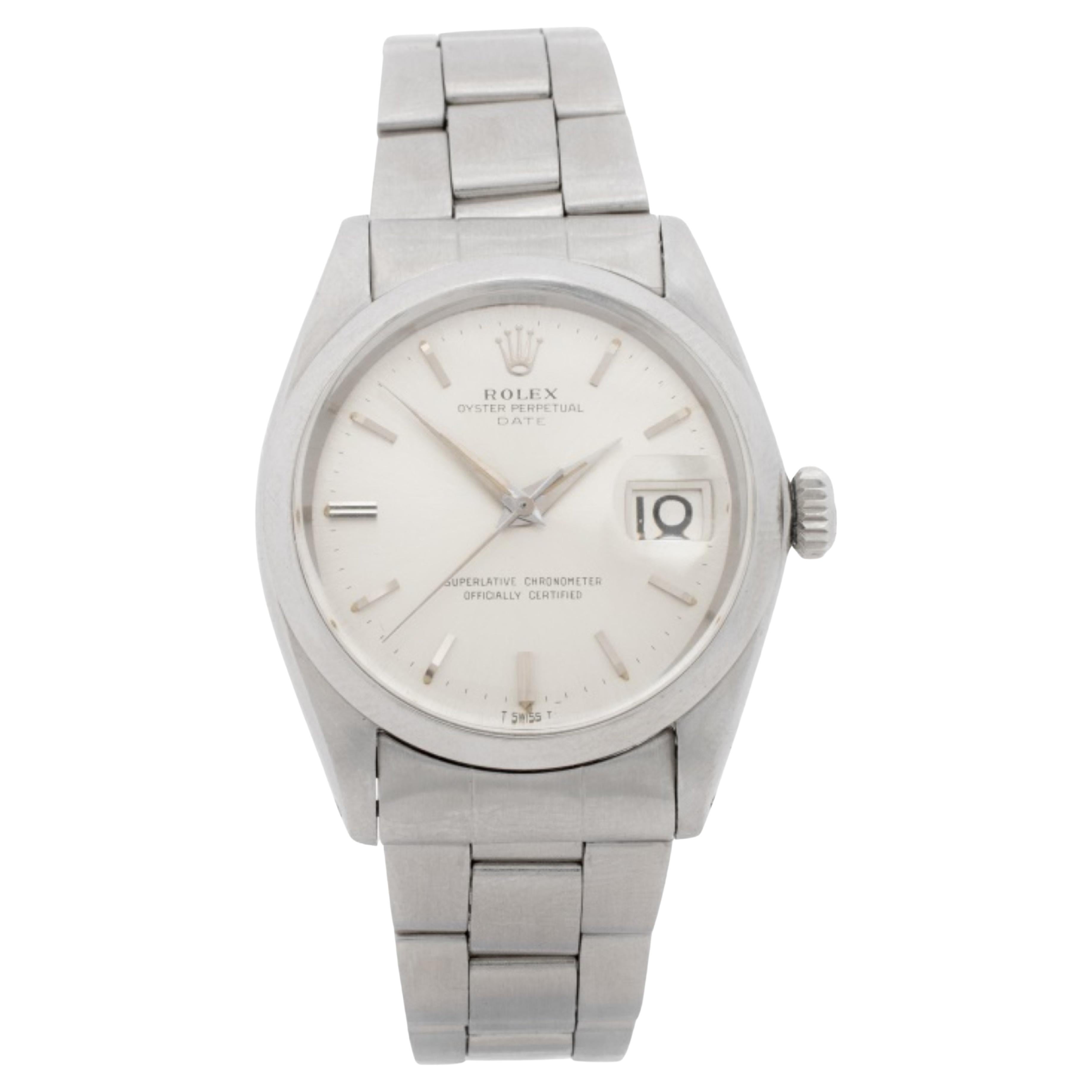 Rolex Oyster Perpetual Date in acciaio inossidabile