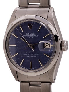 Rolex Oyster Perpetual Date Stainless Steel Ref 1500, circa 1967