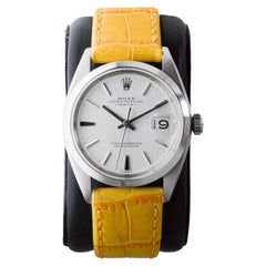 Rolex Oyster Perpetual Date Steel with Beautiful White Dial circa 1960's