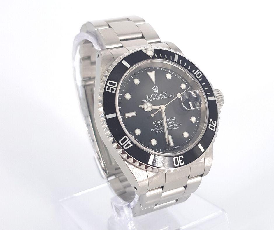 Exceptional.
GENDER:  Male
MOVEMENT: Automatic
CASE MATERIAL: Stainless Steel 
DIAL: 40mm
DIAL COLOUR: Black
STRAP: 50mm
BRACELET MATERIAL: Stainless steel 
CONDITION: 9/10 
MODEL NUMBER:  16010
SERIAL NUMBER: A591774
YEAR: 2000’s
BOX – No
PAPERS –