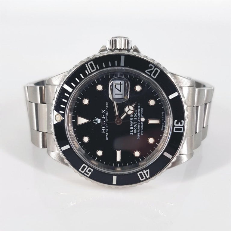 Rolex Oyster Perpetual Date Submariner Watch For Sale at 1stDibs