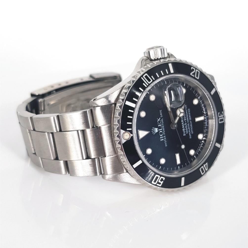 Men's Rolex Oyster Perpetual Date Submariner Watch For Sale
