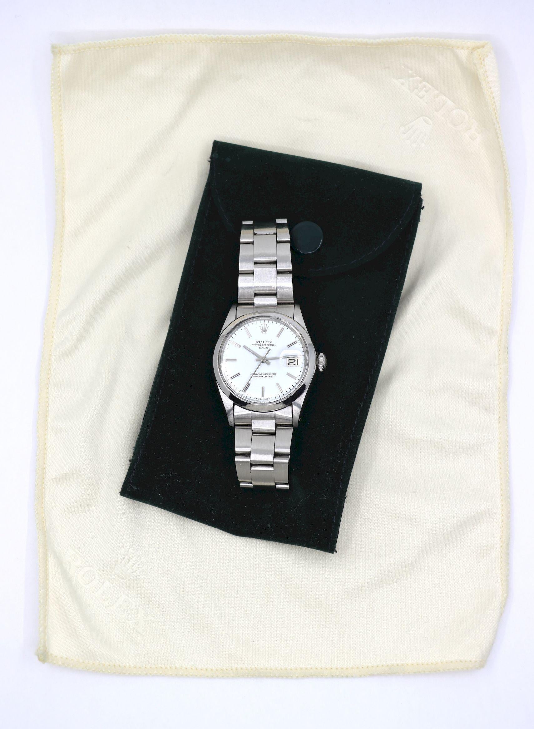 ROLEX Oyster Perpetual Date Watch For Sale 9
