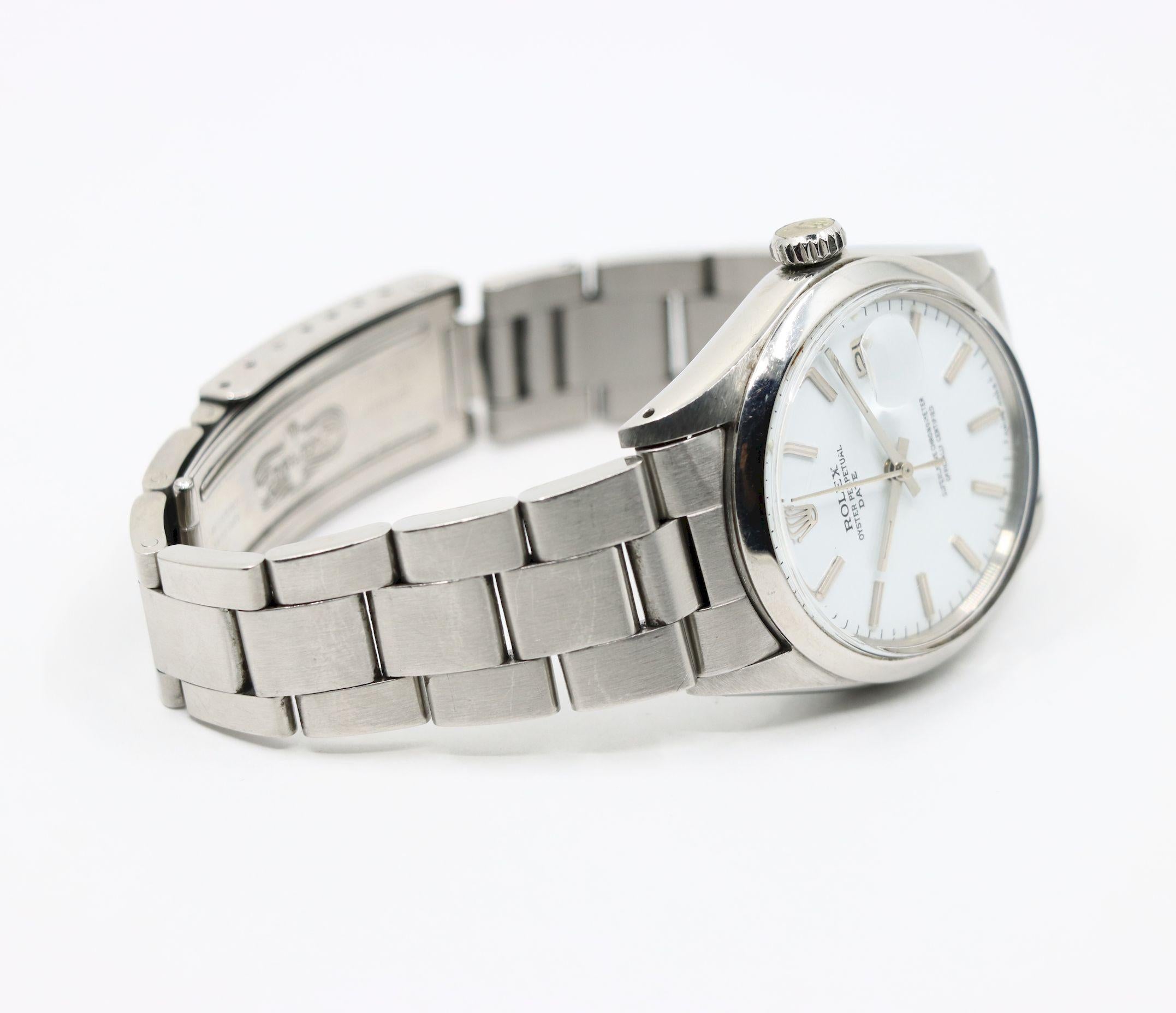 ROLEX Oyster Perpetual Date Watch For Sale 3