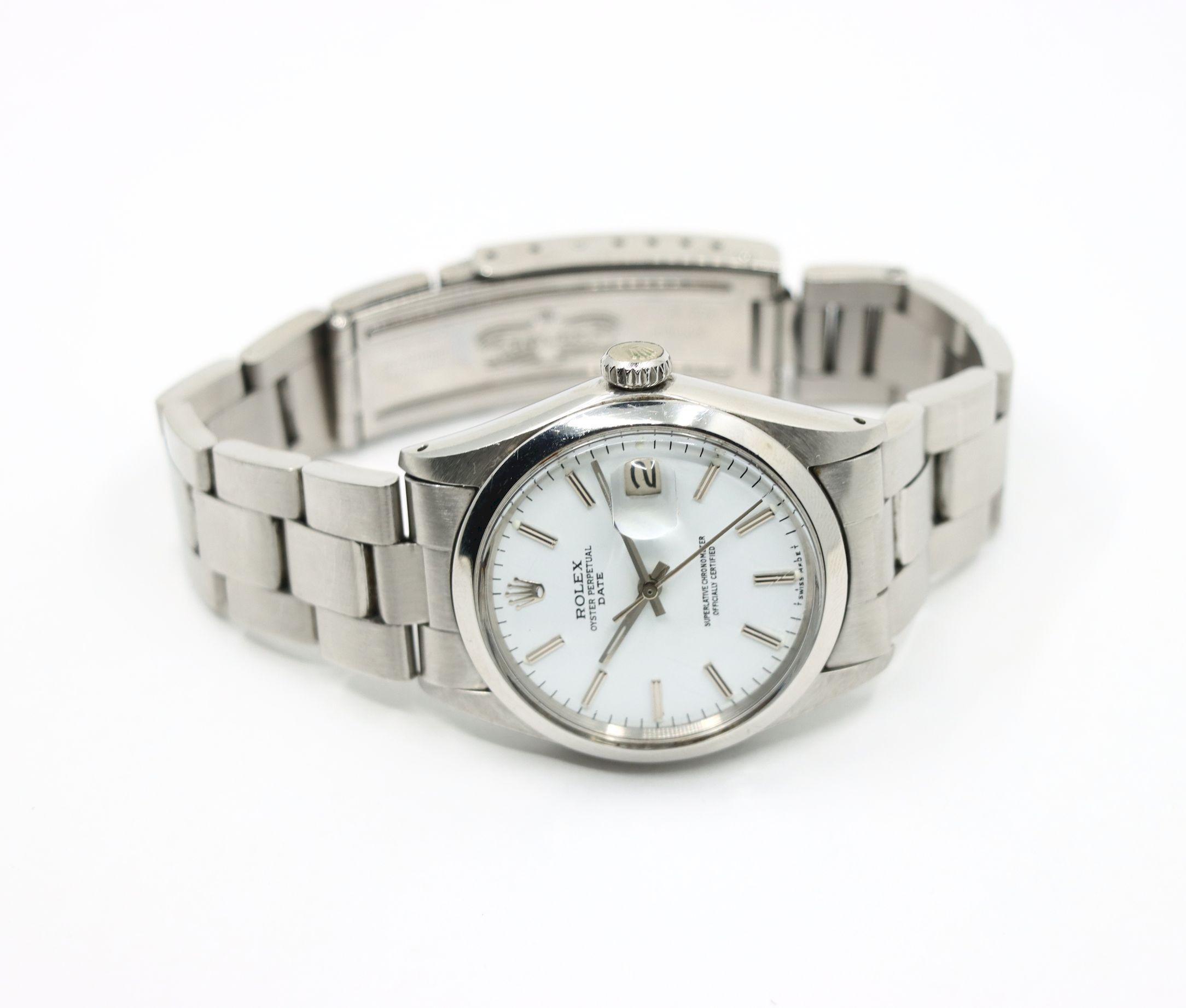 ROLEX Oyster Perpetual Date Watch For Sale 4