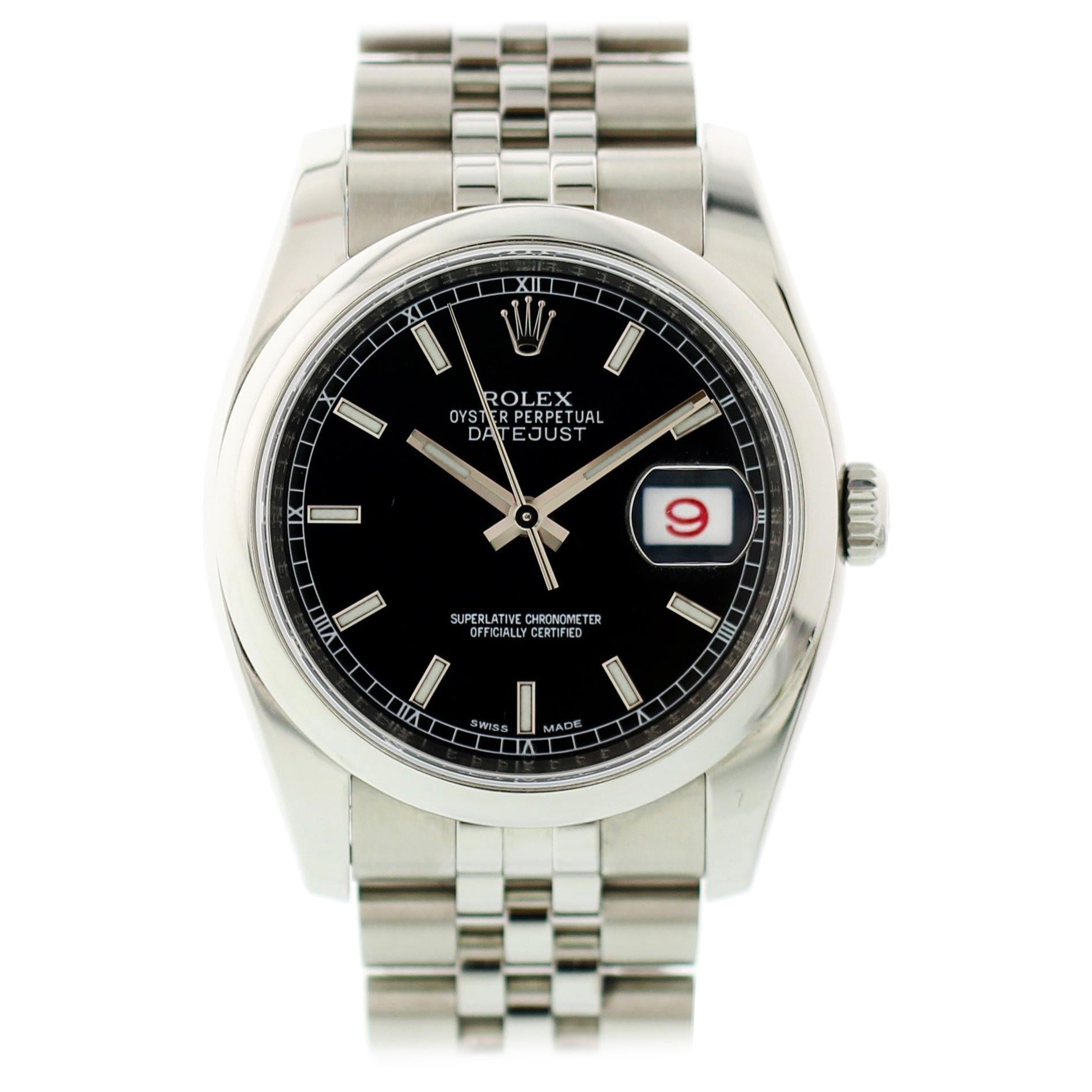 Rolex Oyster Perpetual Datejust 116200 with Rolex Card For Sale