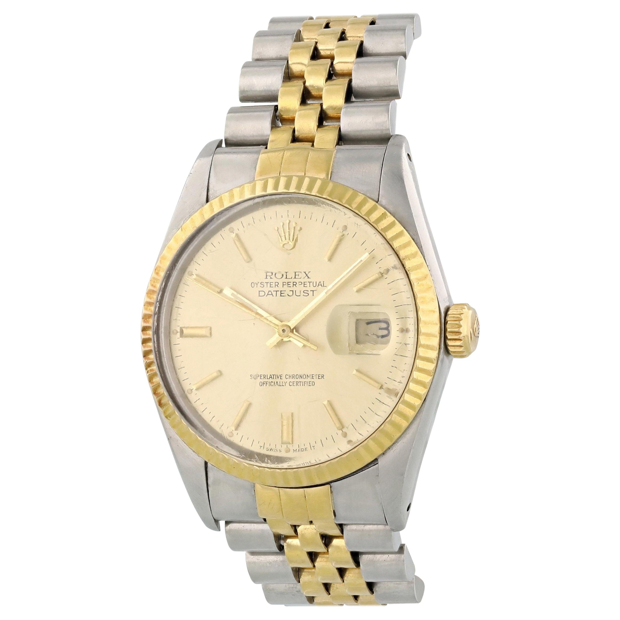 Rolex Oyster Perpetual Datejust 16013 Men's Watch For Sale
