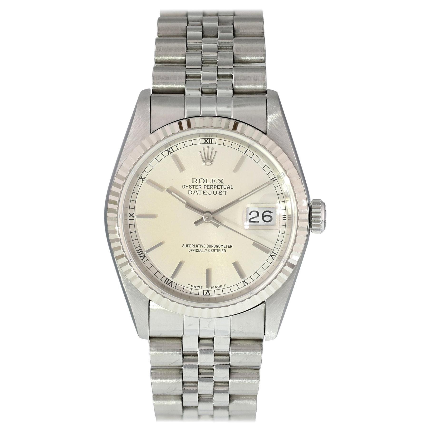 Rolex Oyster Perpetual Datejust 16014 Men's Watch For Sale