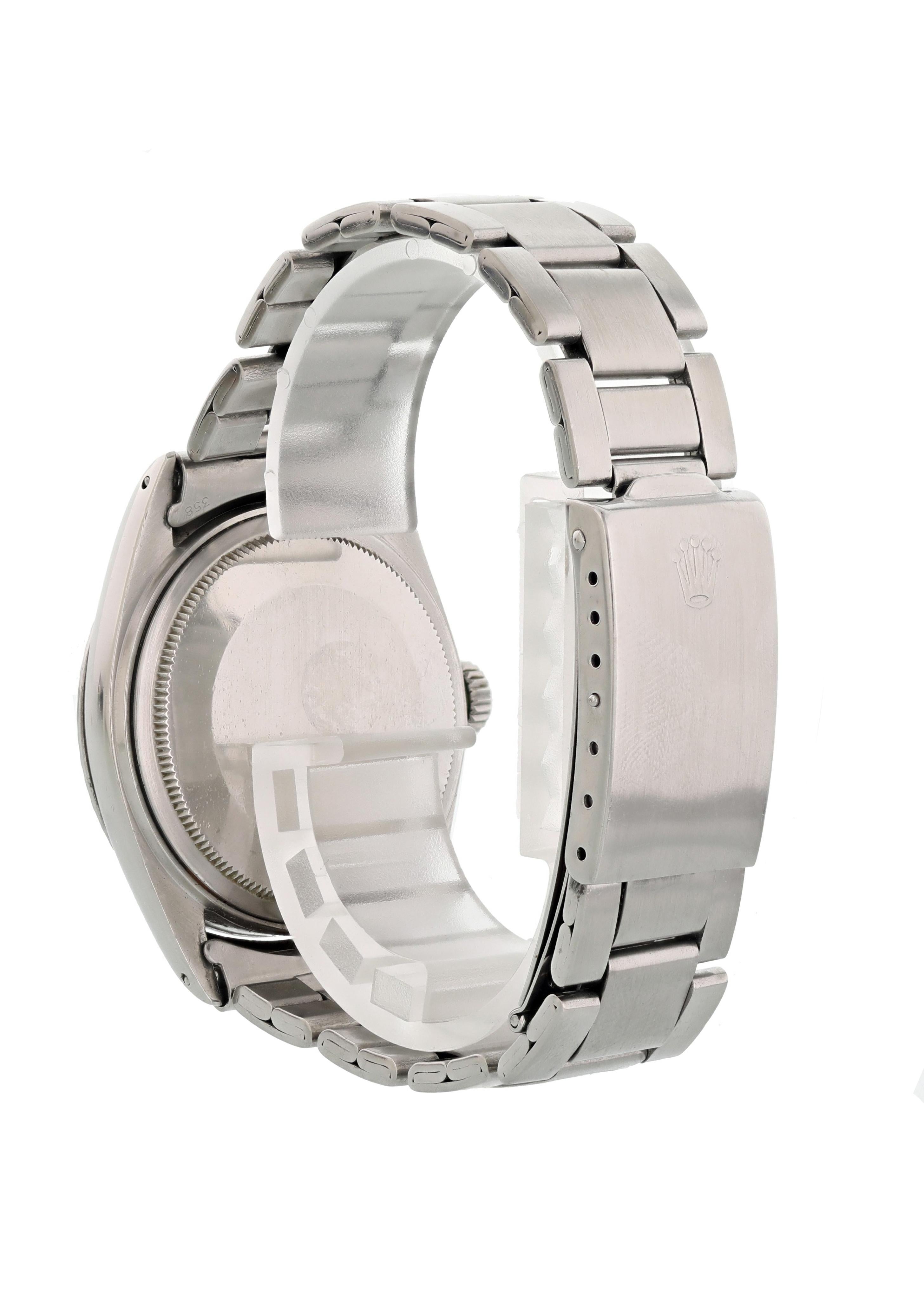 Rolex Oyster Perpetual Datejust 1603 Sigma Wide Boy Dial Men's Watch In Excellent Condition In New York, NY