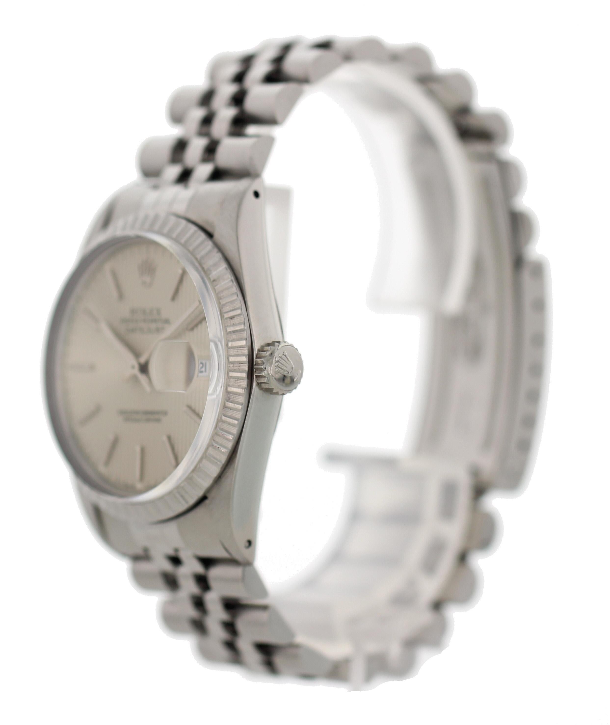 Rolex Oyster Perpetual Datejust 16030 Stainless Steel with Papers In Excellent Condition In New York, NY