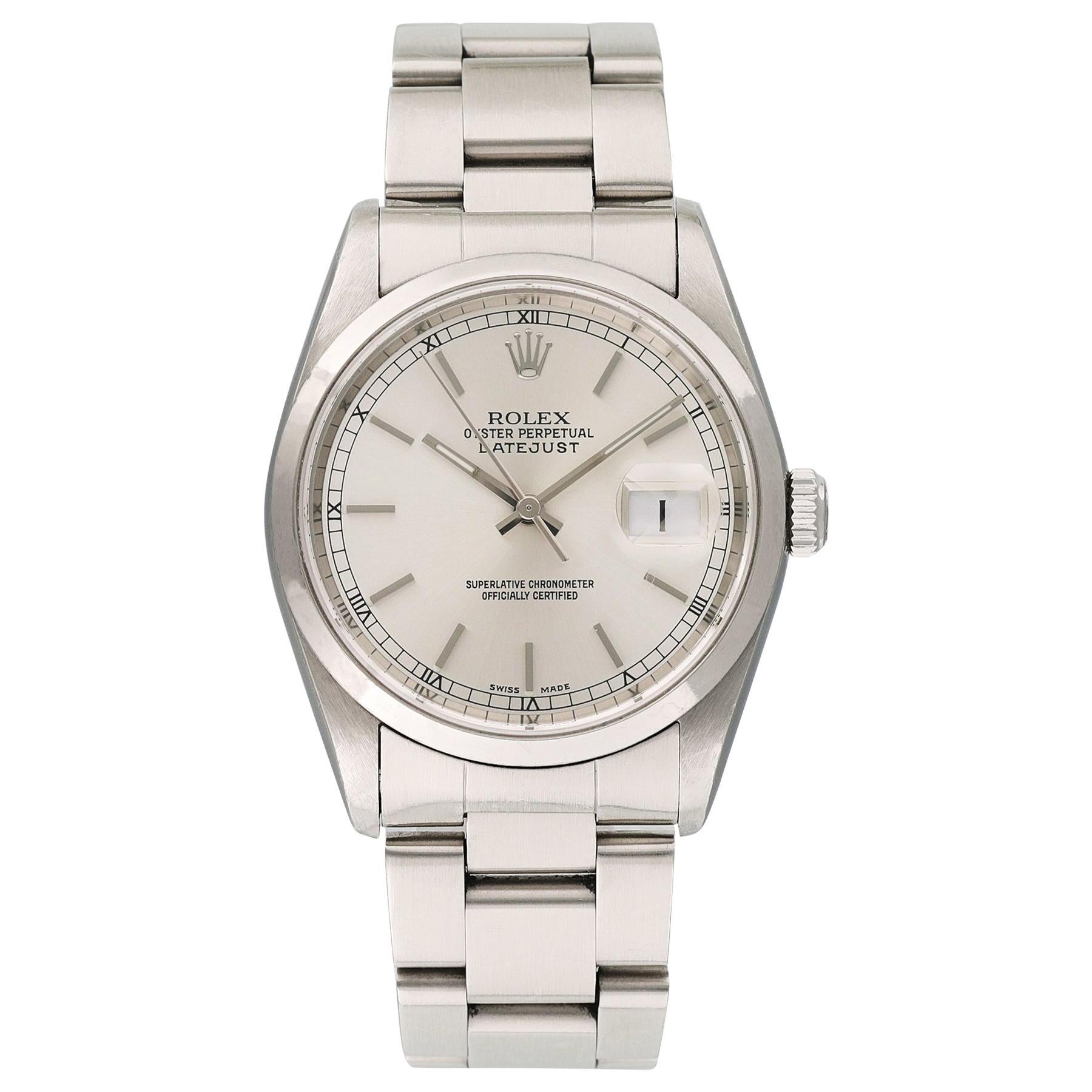 Rolex Oyster Perpetual Datejust 16200 Men's Watch For Sale