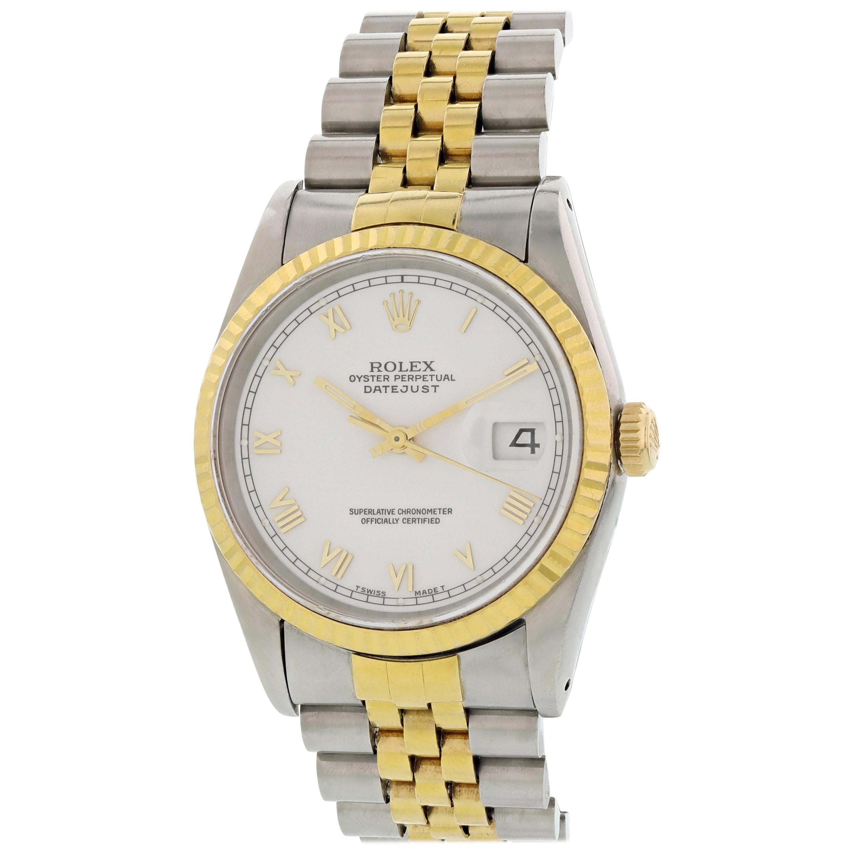 Rolex Oyster Perpetual Datejust 16233 Men
s Watch Original Papers