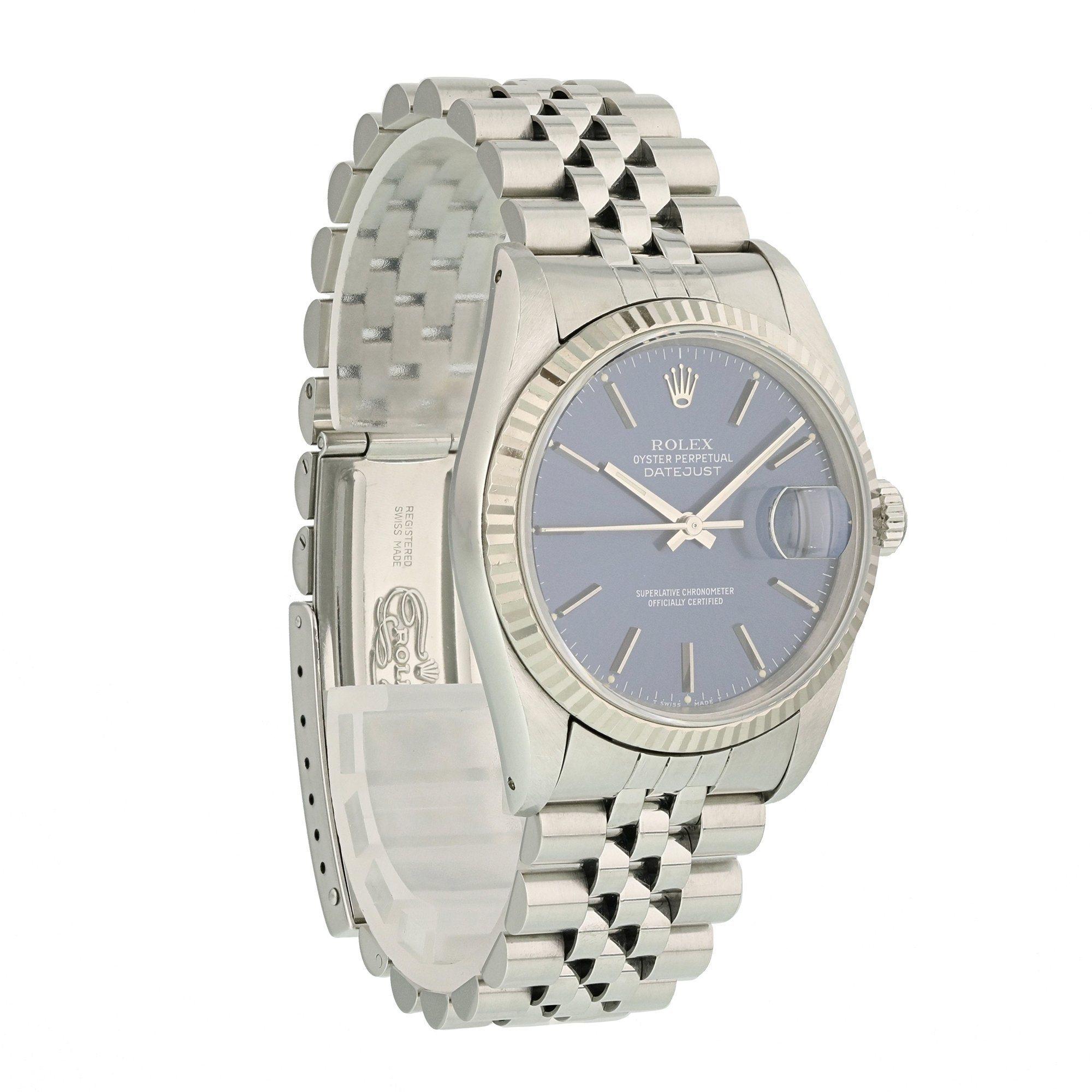 Rolex Oyster Perpetual Datejust 16234 Men's Watch For Sale 1
