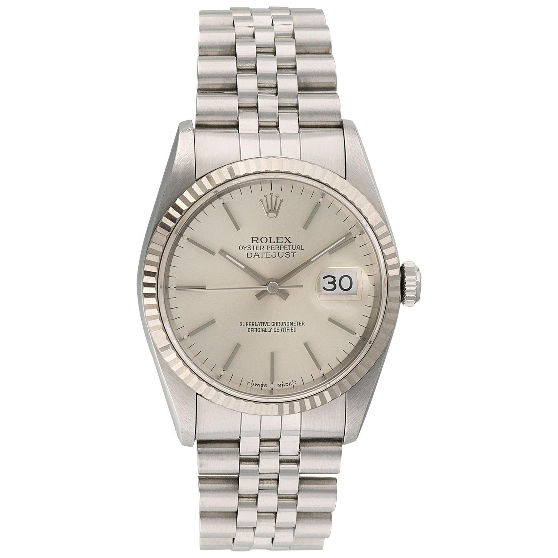 Rolex Oyster Perpetual Datejust 16234 Men's Watch For Sale