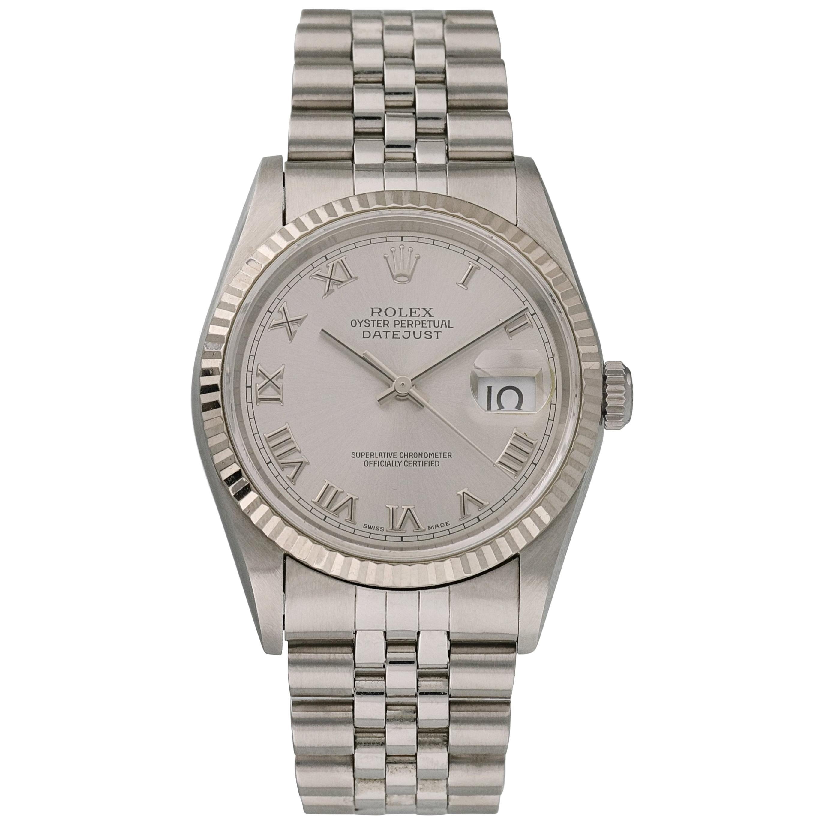 Rolex Oyster Perpetual Datejust 16234 Men's Watch For Sale
