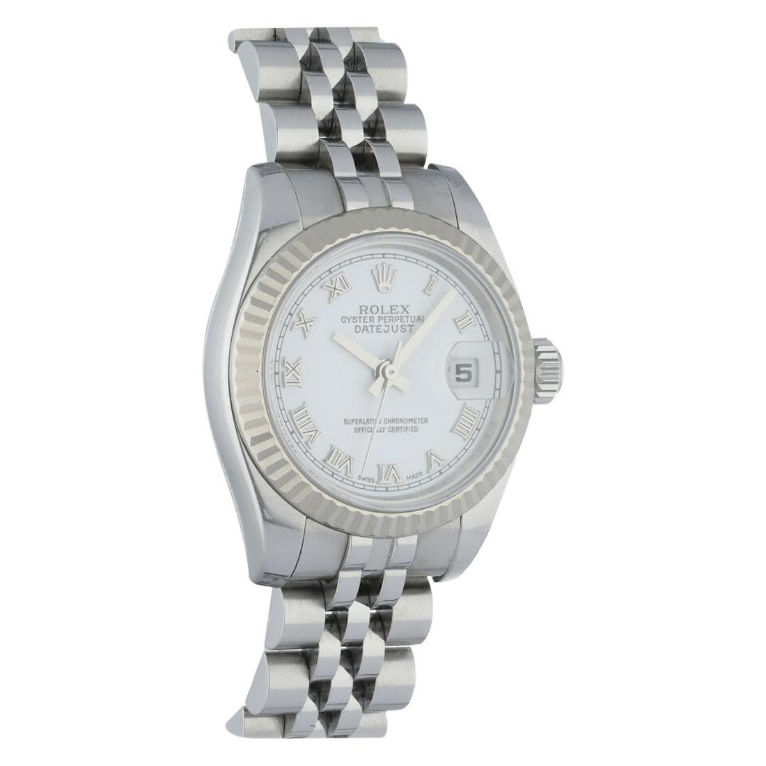 Rolex Oyster Perpetual Datejust 179174 Ladies Watch Box Papers For Sale
