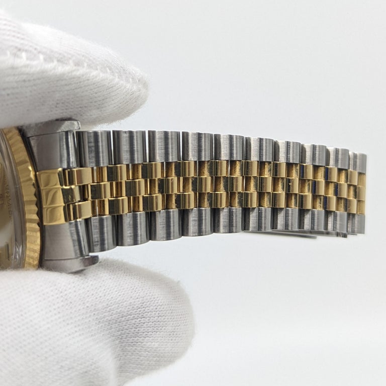 Rolex Oyster Perpetual Datejust 18k/SS Jubilee band Champagne Diamond