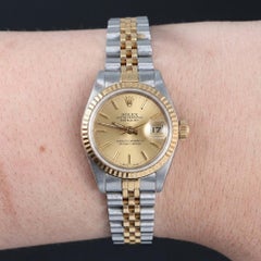 Rolex Oyster Perpetual Datejust 26mm Two-Tone 18k Gold Steel Watch