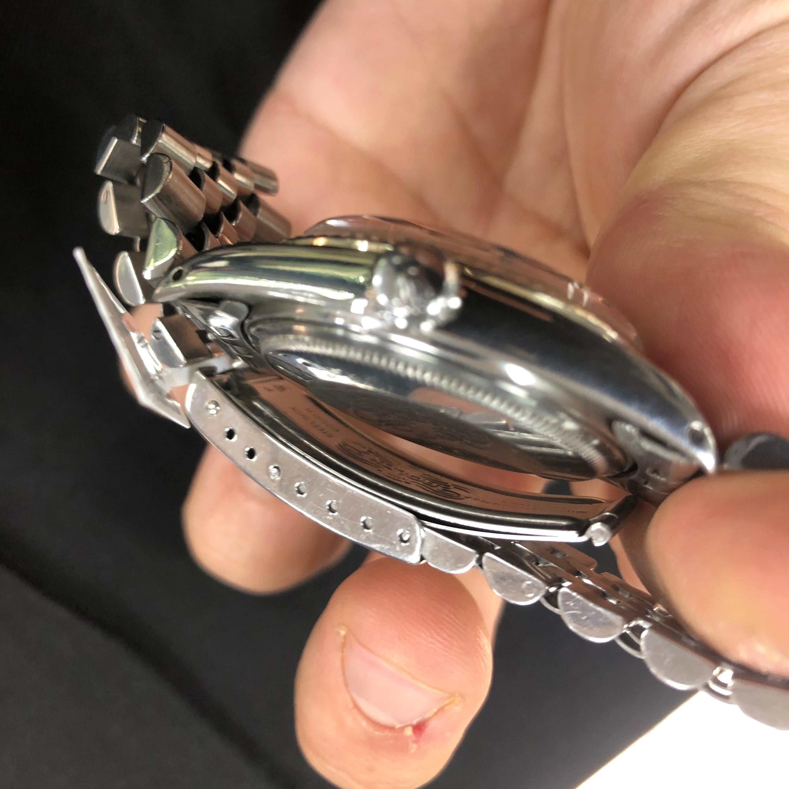 Rolex 1603 Oyster Perpetual DateJust Jubilee en acier inoxydable 36 mm en vente 1