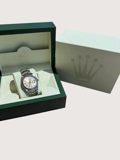 Rolex Oyster Perpetual Datejust 36mm Steel Engine-Turned Bezel Men's Watch 16220