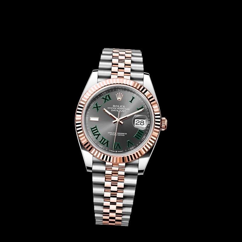 L'Oyster Perpetual Datejust 41mm en Oystersteel et or Everose présente un cadran ardoise et un bracelet Oyster. Modèle 126331 Spetial Edition
*Nous pouvons l'avoir neuf ou d'occasion
Vous pouvez demander plus d'informations*.  Les prix varient... 

