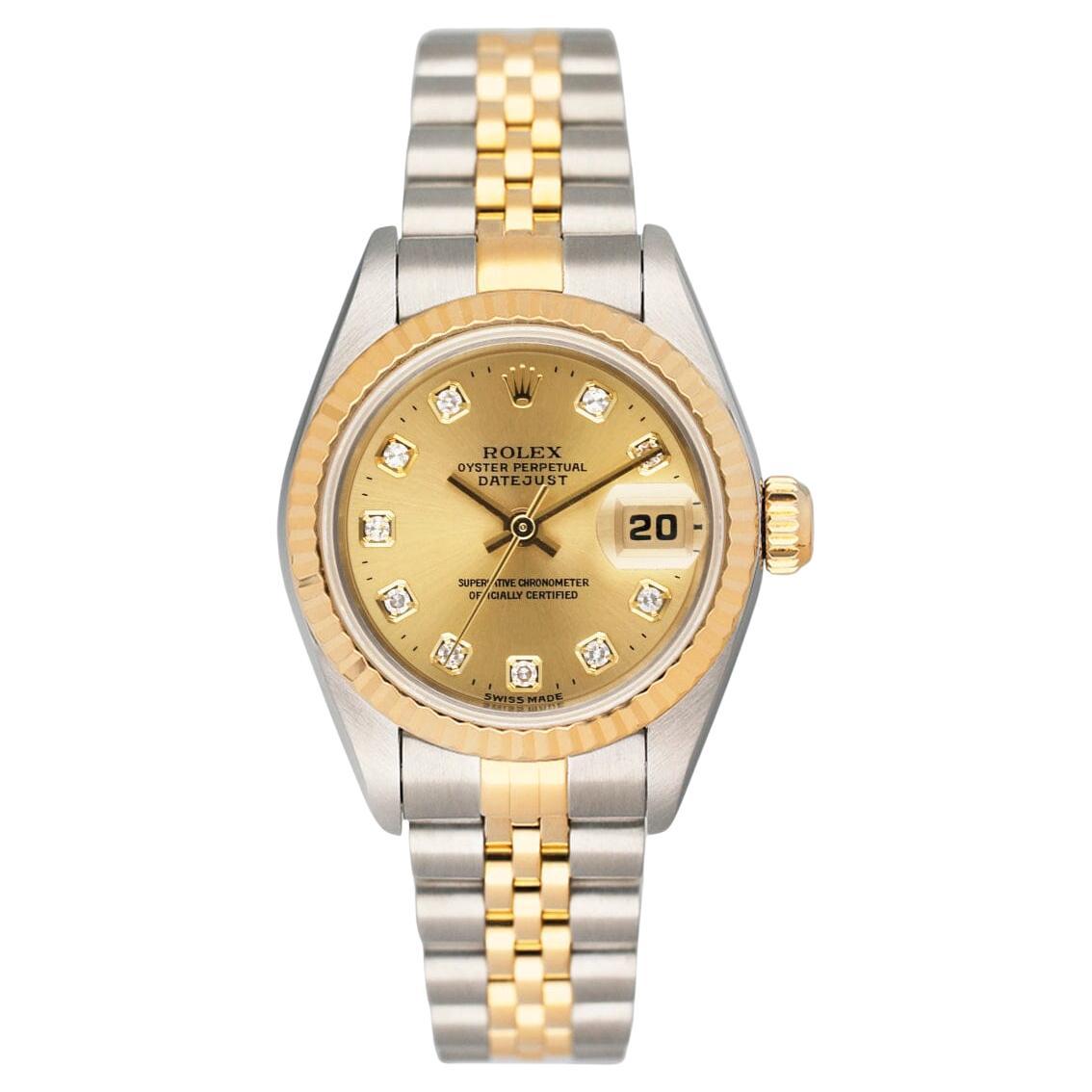 Rolex Oyster Perpetual Datejust 69173 Montre pour femmes